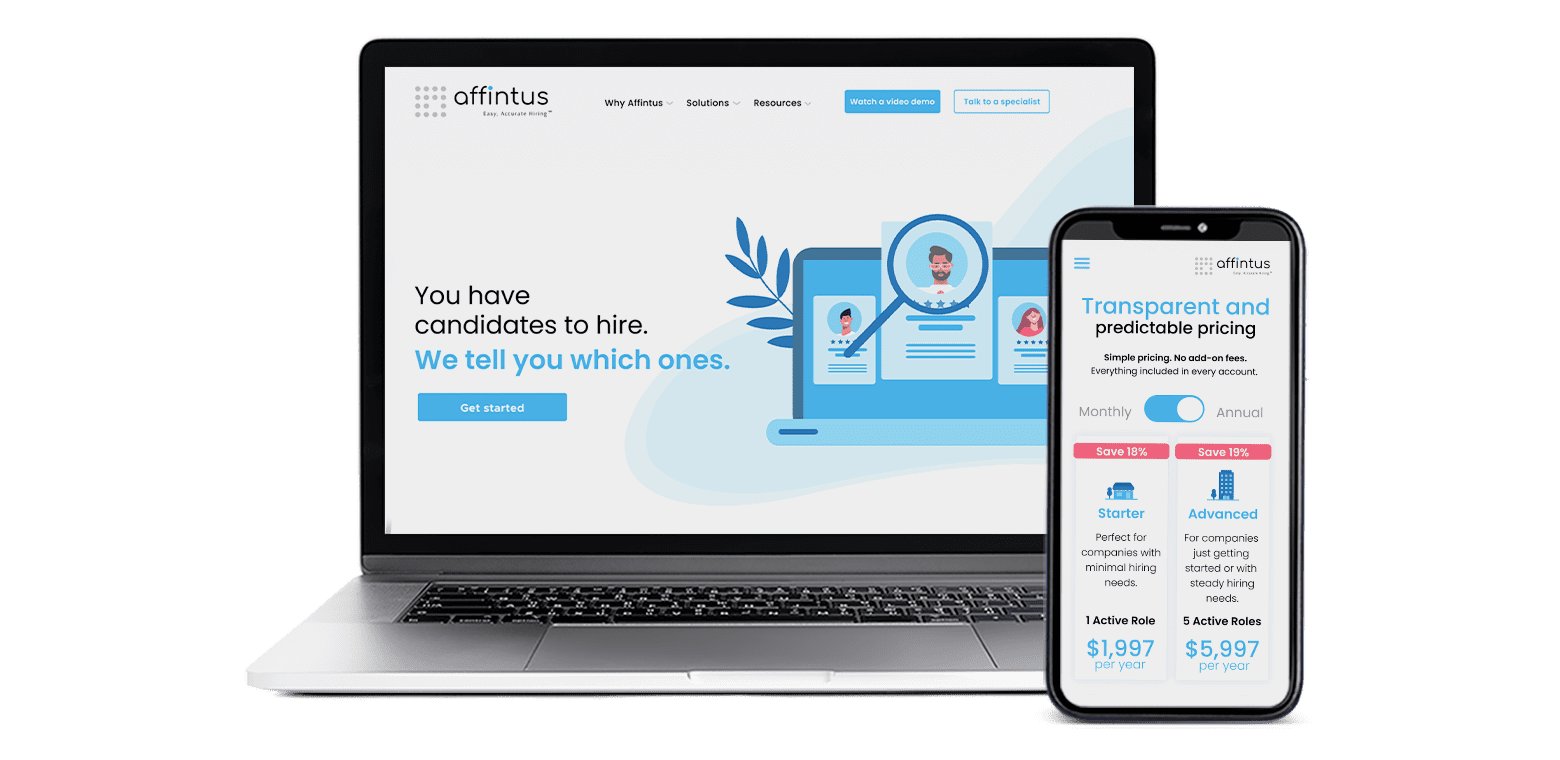 affintus website redesign