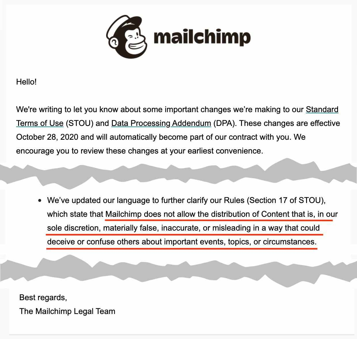 Mailchimp is now going to fact-check all your emails